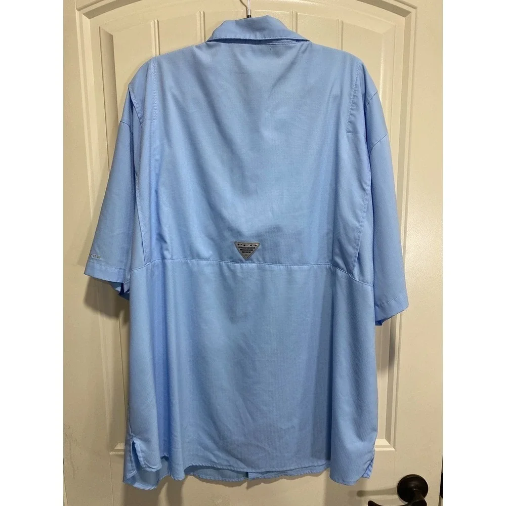 Columbia PFG Tamiami Shirt Men 2XL Fishing Omni Shade Vented Short Sleeve Button